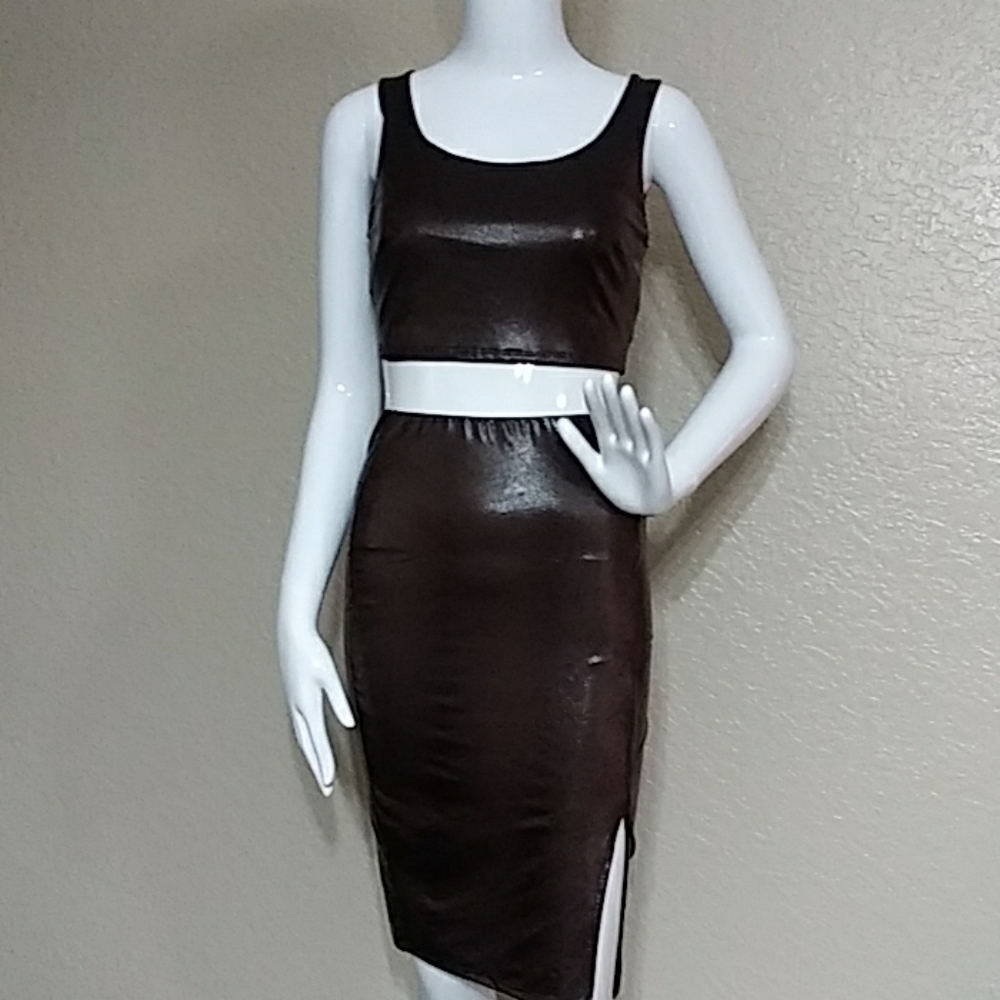 CHARLOTTE RUSSE Women's 2PC Pencil Dress & Top